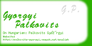 gyorgyi palkovits business card